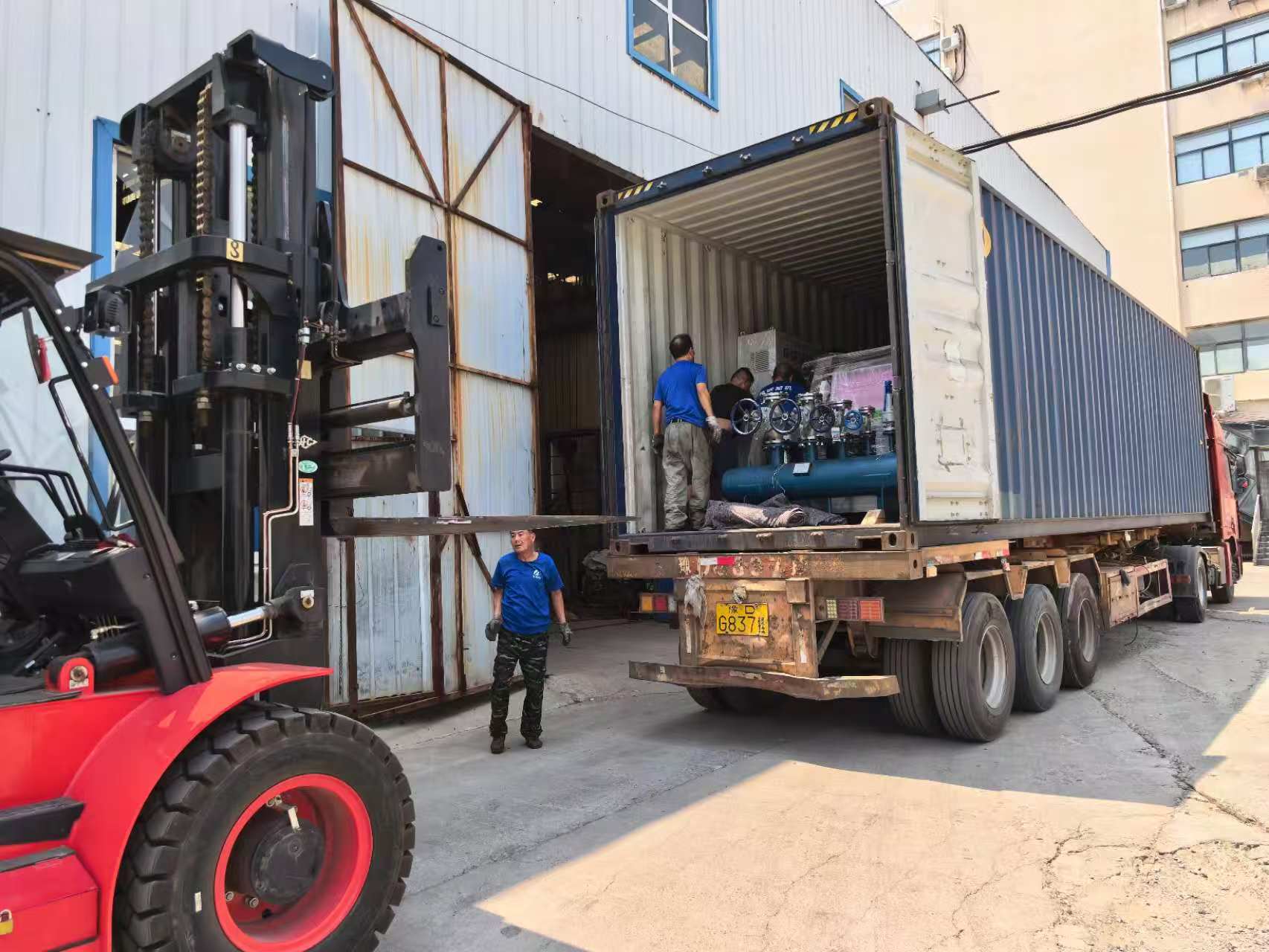 油炸方便面生產線發往南非